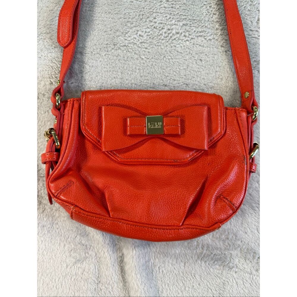Lulu Guinness Crossbody Bag Red Coral Bow